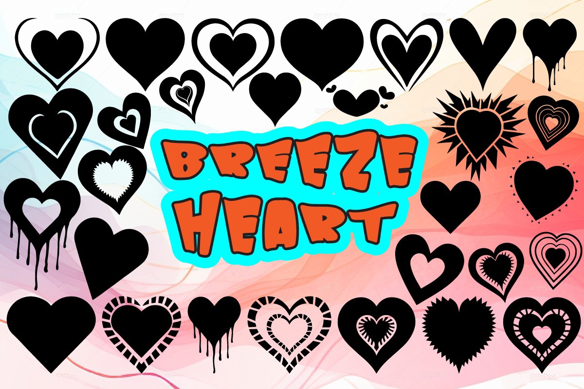 Przykład czcionki Breeze Heart Regular