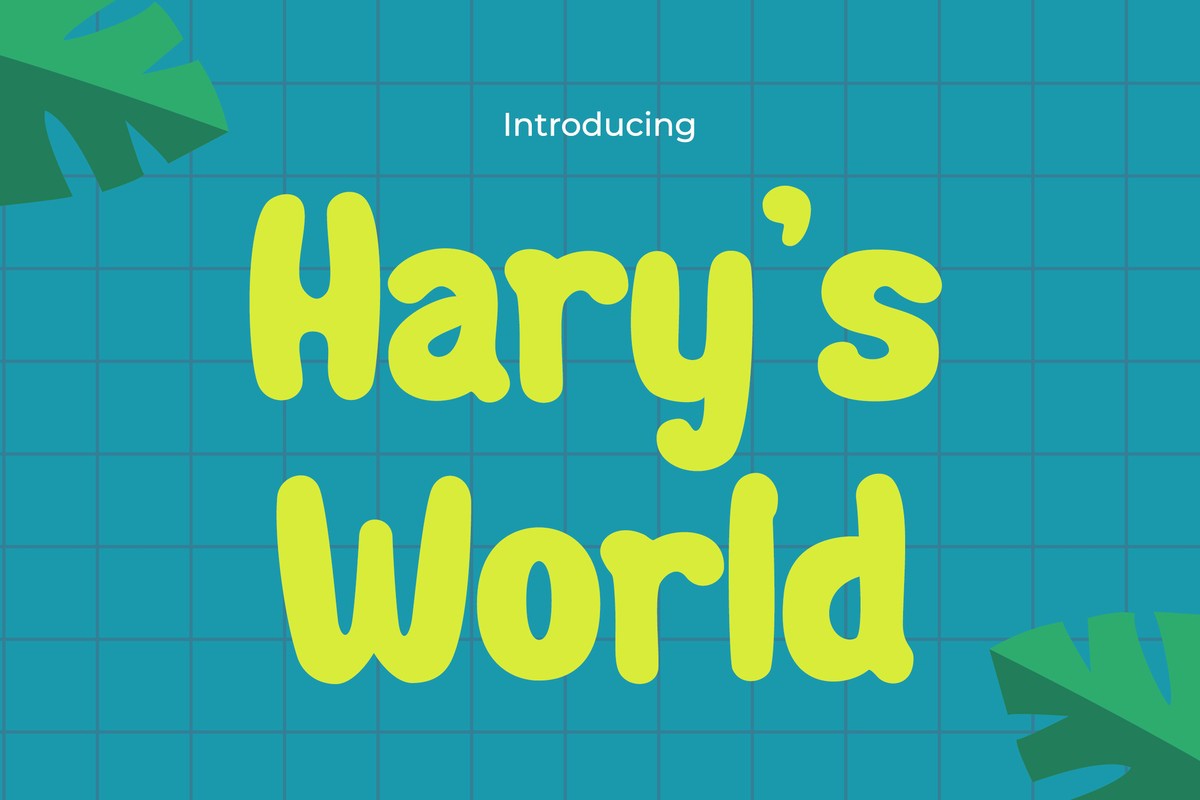 Przykład czcionki Harys World