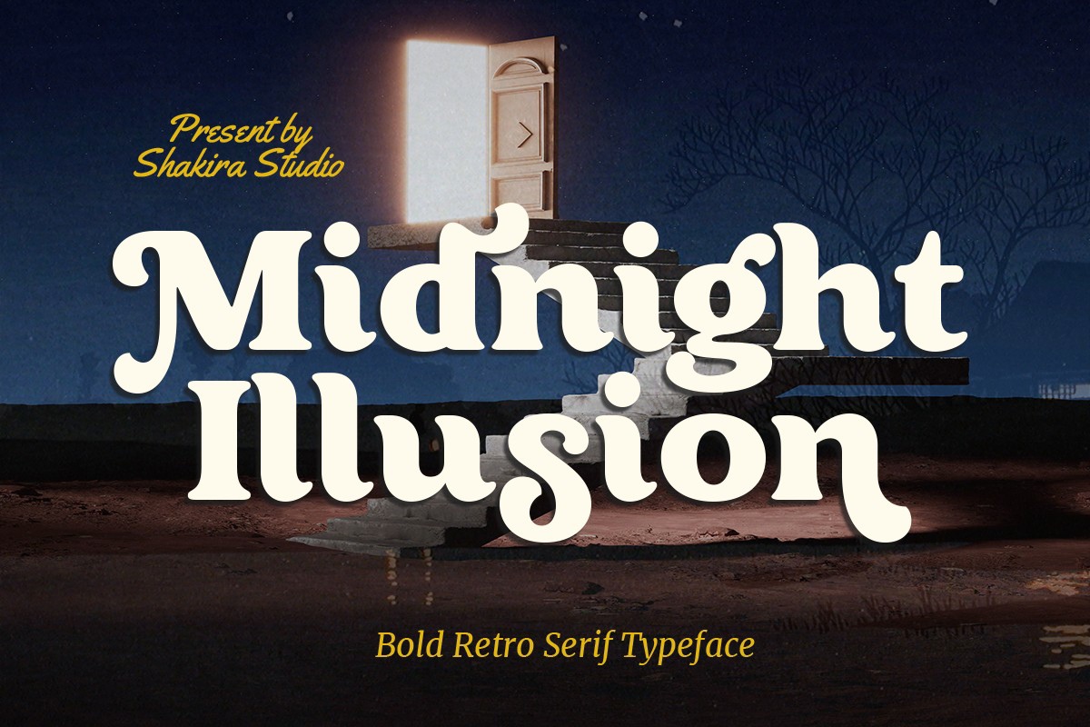 Przykład czcionki Midnight Illusion Italic