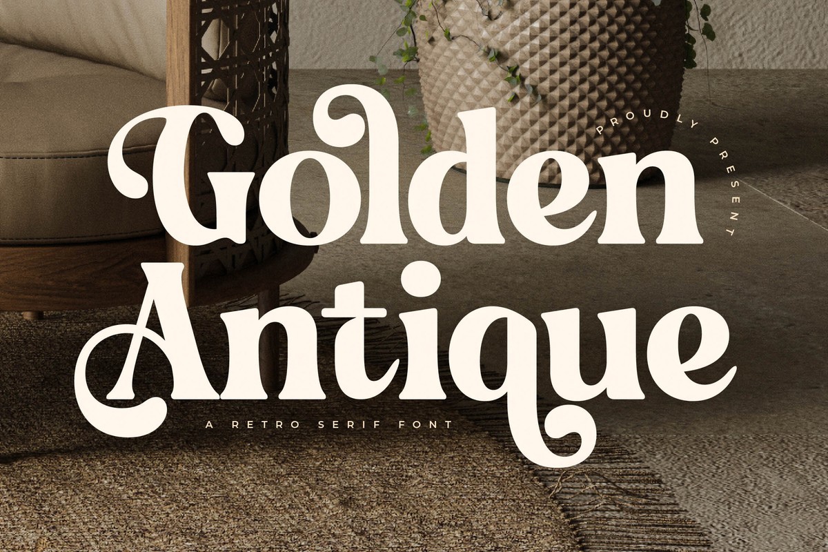 Przykład czcionki Golden Antique