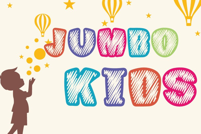 Przykład czcionki Jumbo Kids