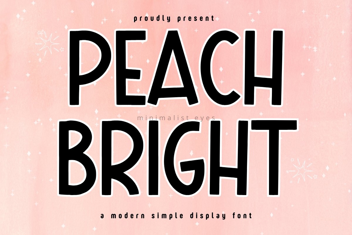 Przykład czcionki Peach Bright