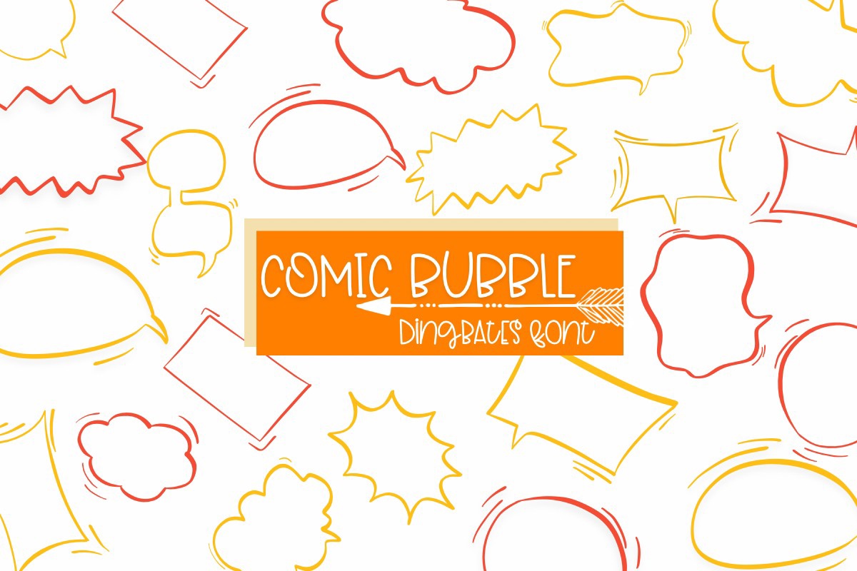 Przykład czcionki Comic Bubble