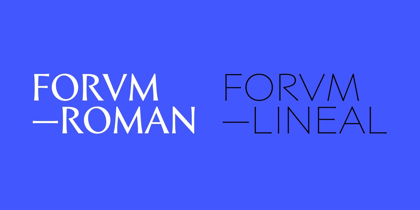 Przykład czcionki Forvm