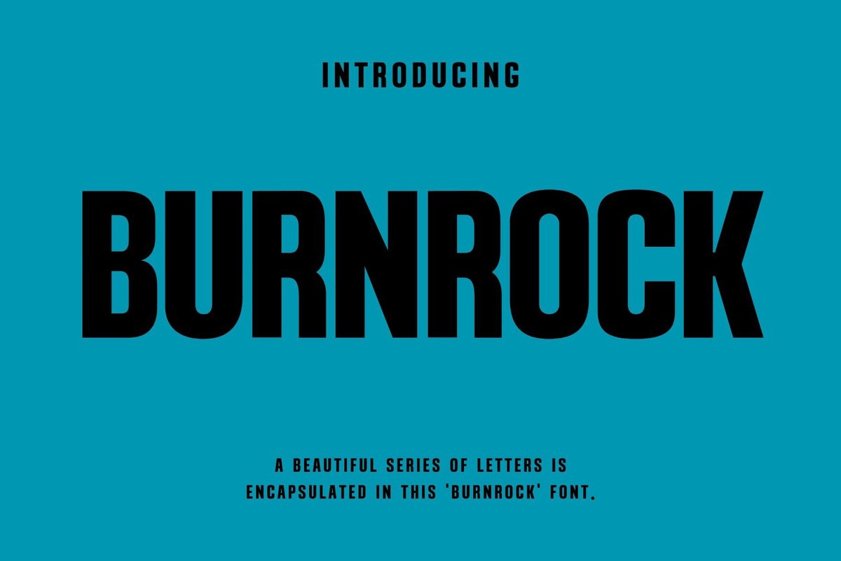 Przykład czcionki Burnrock