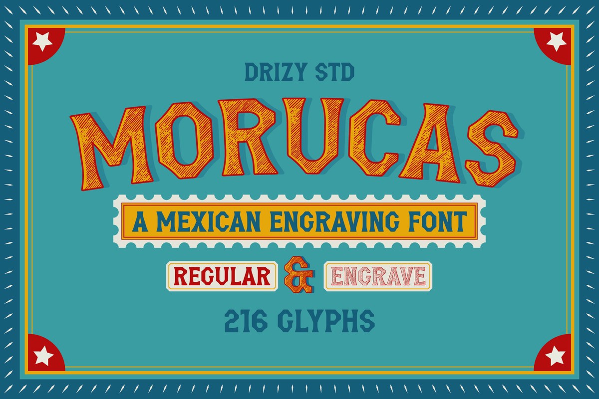 Przykład czcionki Morucas