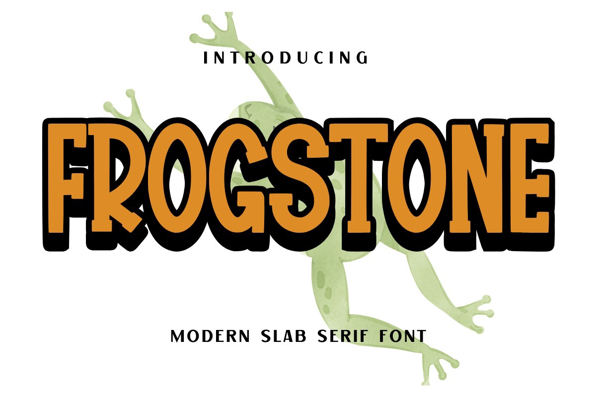 Przykład czcionki Frogstone
