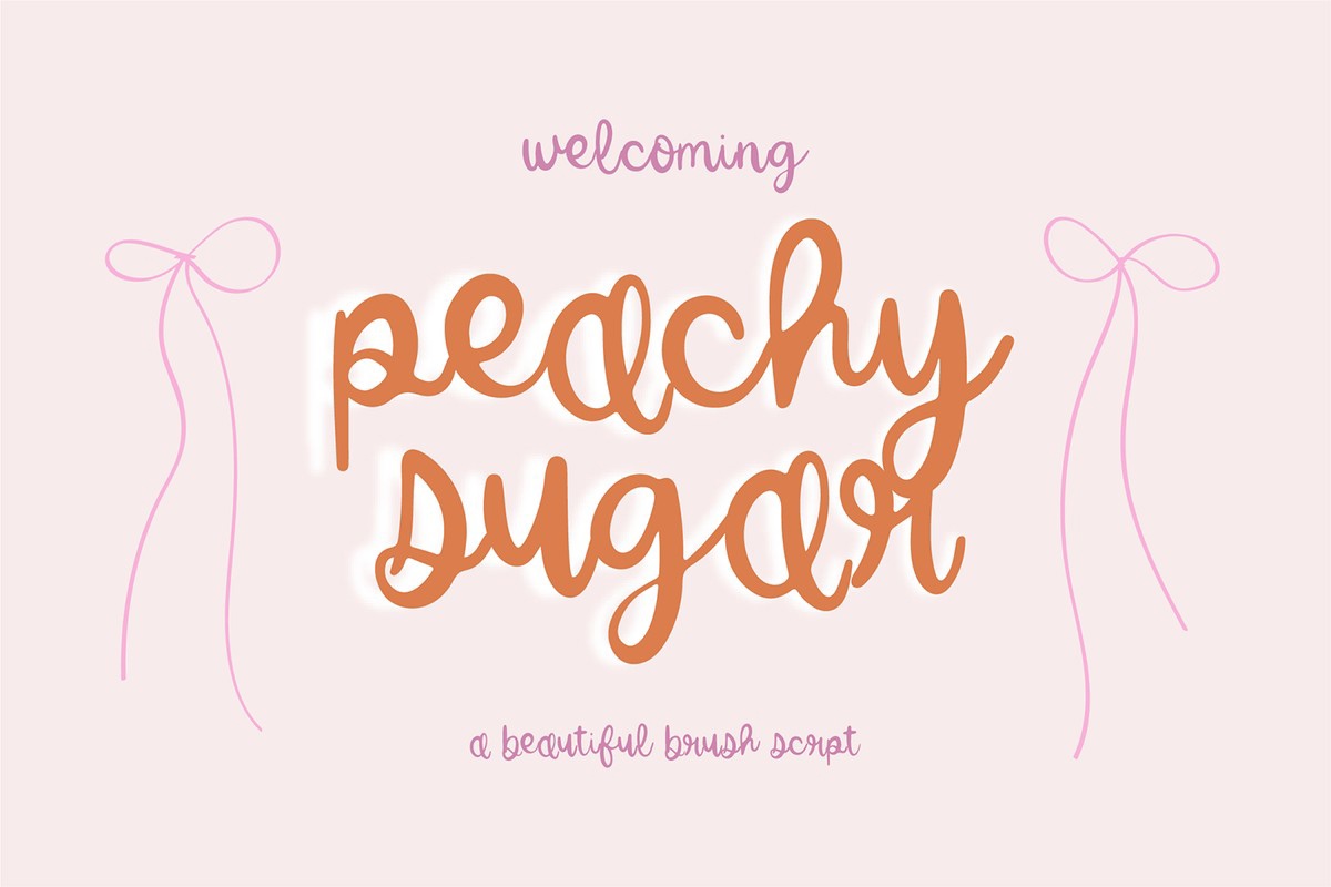 Przykład czcionki BFC Peachy Sugar