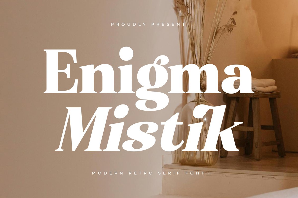 Przykład czcionki Enigma Mistik