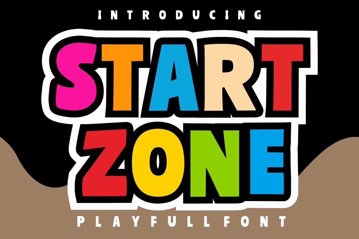 Przykład czcionki Start Zone