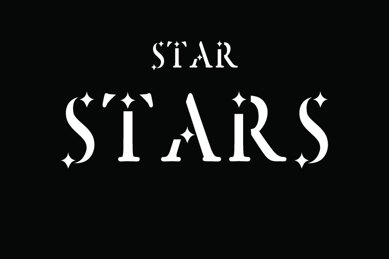 Przykład czcionki Star Stars