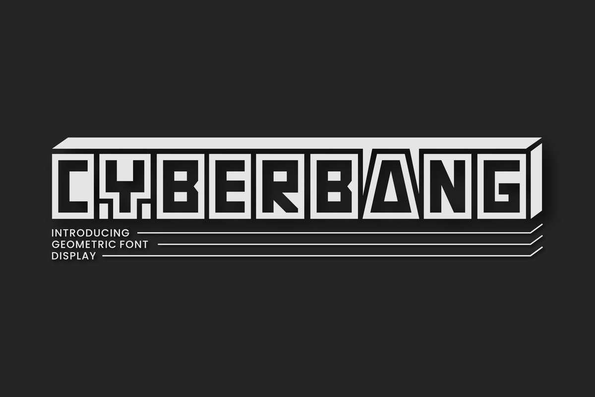 Przykład czcionki Cyberbang