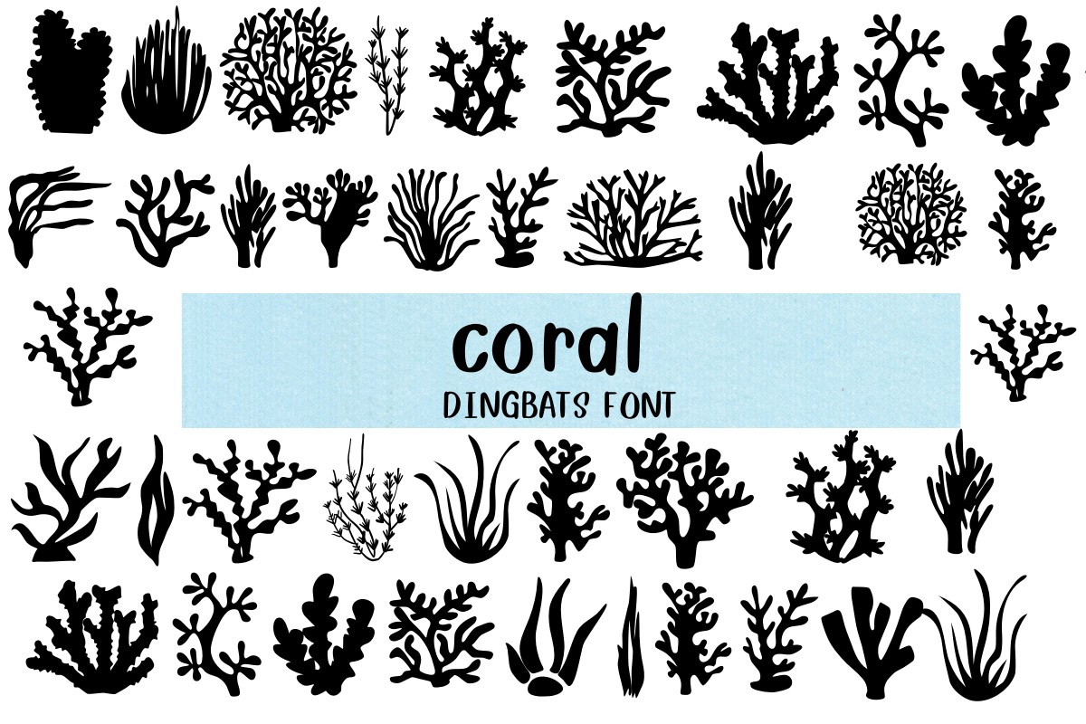 Przykład czcionki Coral