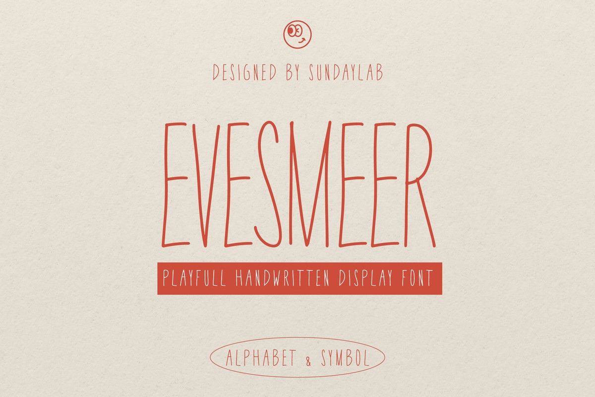 Przykład czcionki Evesmeer