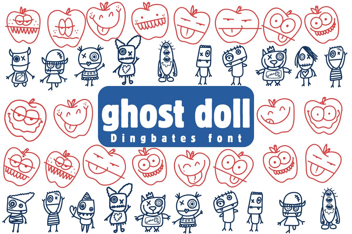 Przykład czcionki Ghost Doll