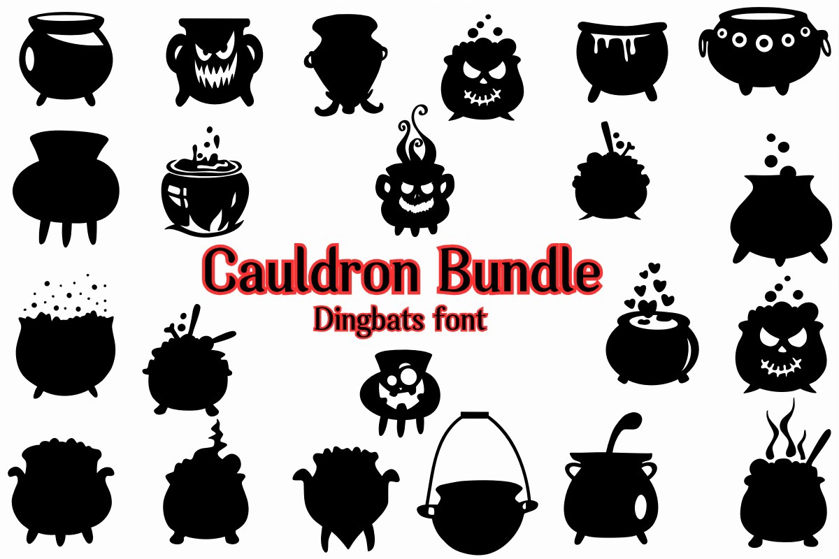 Przykład czcionki Cauldron Bundle