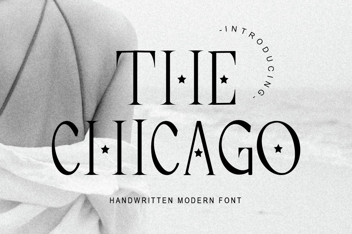 Przykład czcionki The Chicago