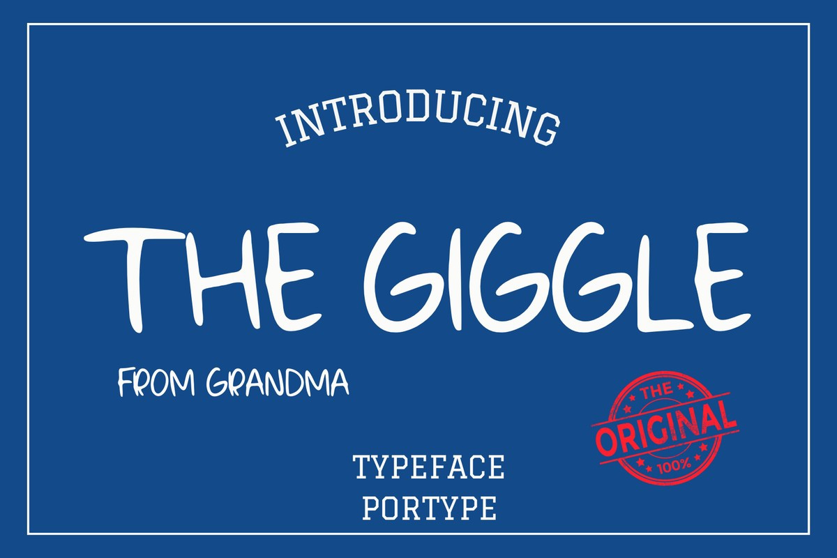 Przykład czcionki The Giggle