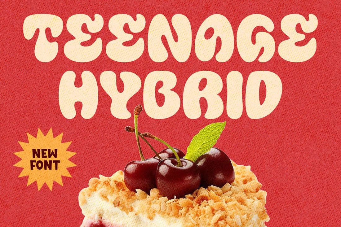 Przykład czcionki Teenage Hybrid
