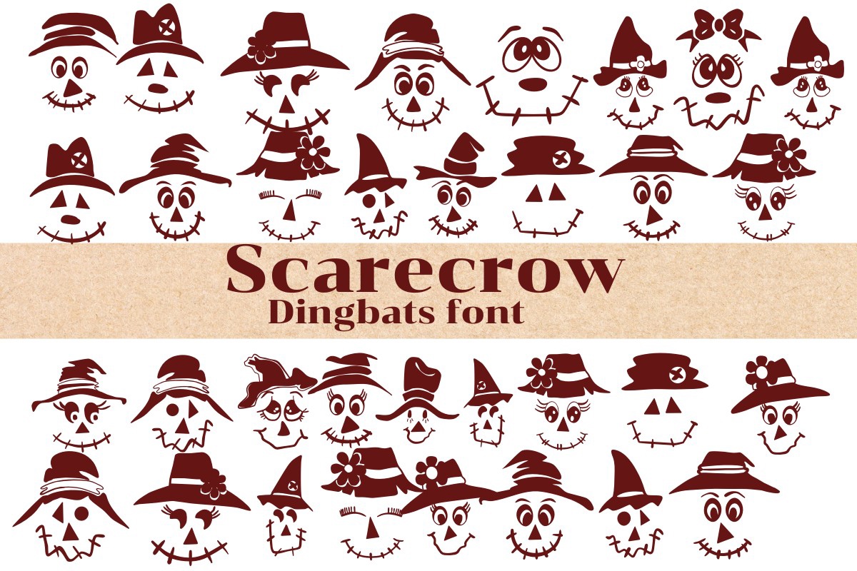 Przykład czcionki Scarecrow