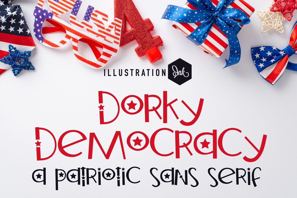Przykład czcionki ZP Dorky Democracy