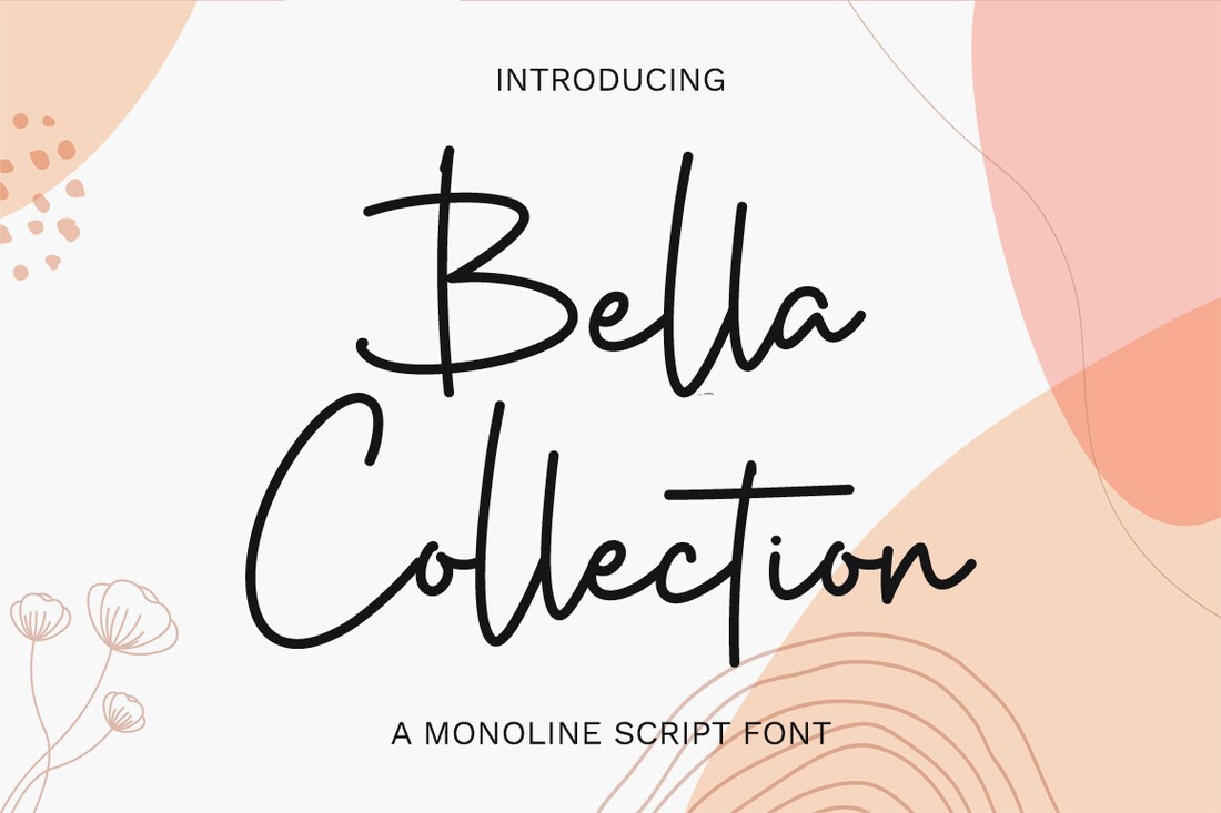Przykład czcionki Bella Collection