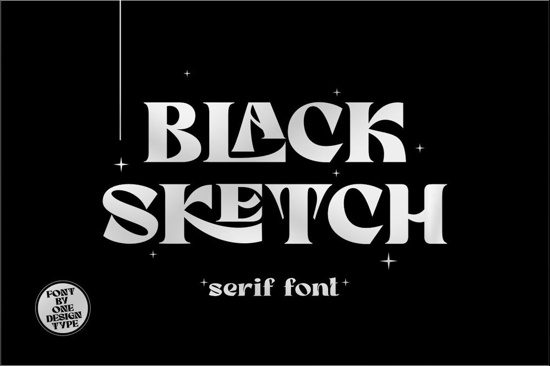 Przykład czcionki Black Sketch