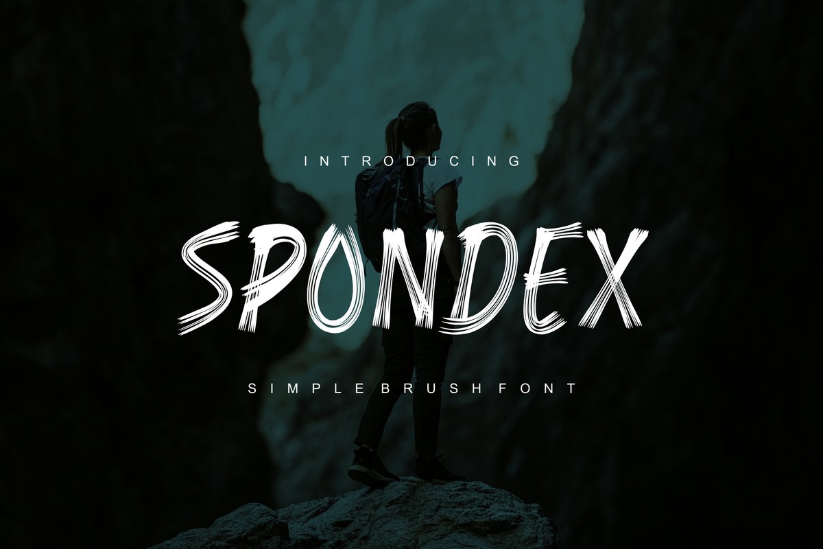 Przykład czcionki Spondex
