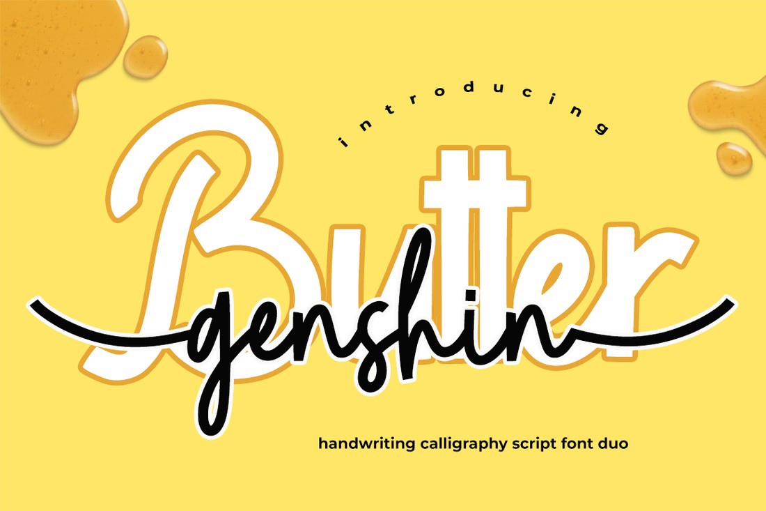 Przykład czcionki Butter Genshin