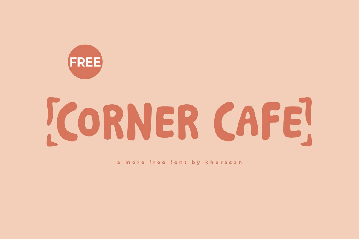 Przykład czcionki Corner Cafe Regular