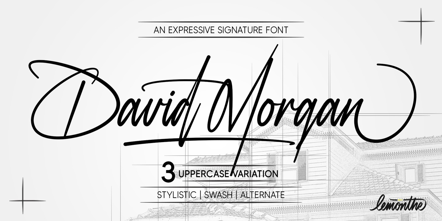 Przykład czcionki David Morgan 2